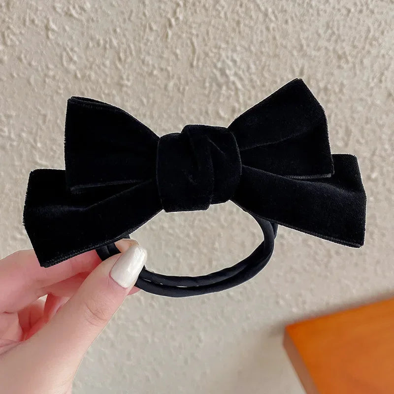 Velvet Bow Hair Twist Clip | No-Heat Ball Head Curl Accessory