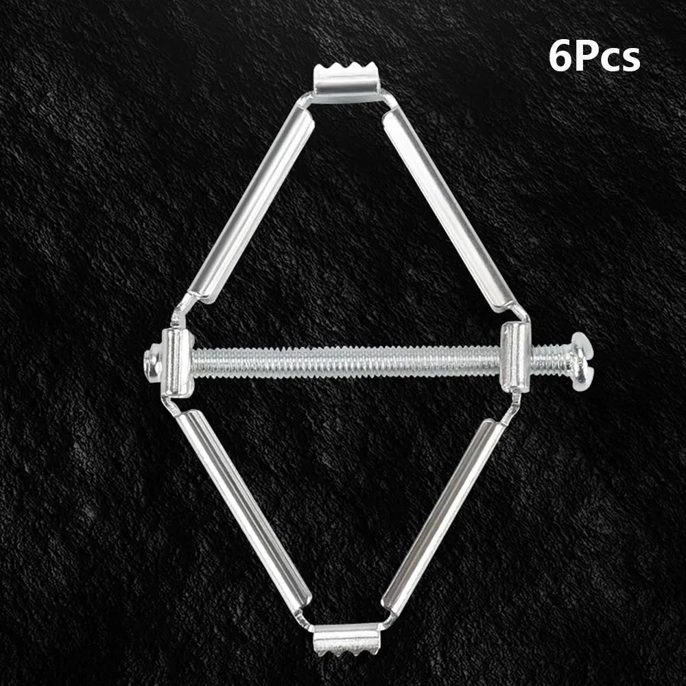 Metal Socket Box Holder Wall Mount Box Support Rod Wall Switch Socket Fixed Wall Repair Fixed Installation Peaceful Pleasures Health and Wellness 6pcs