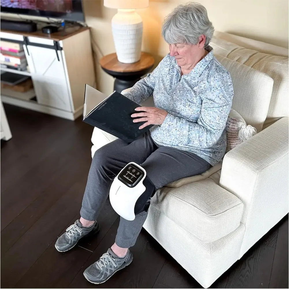 Protable Knee Massager Knee Joint Muscles Relaxtion Equipment Elbow Shoulder Massage Machine Easy to Use for Family and Friends Peaceful Pleasures Health and Wellness