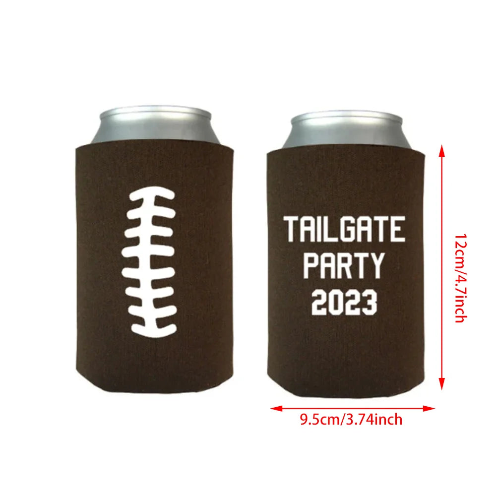 Personalized Football Can Coolers 20-Pack | Game Day Favors Can Cooler Set Peaceful Pleasures Health and Wellness