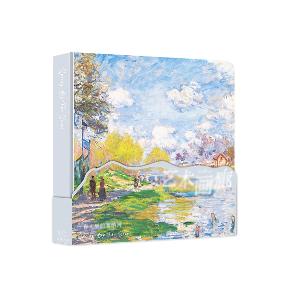 Art Gallery Square Notebook Beauty Monet Van Gogh Classic Paintings