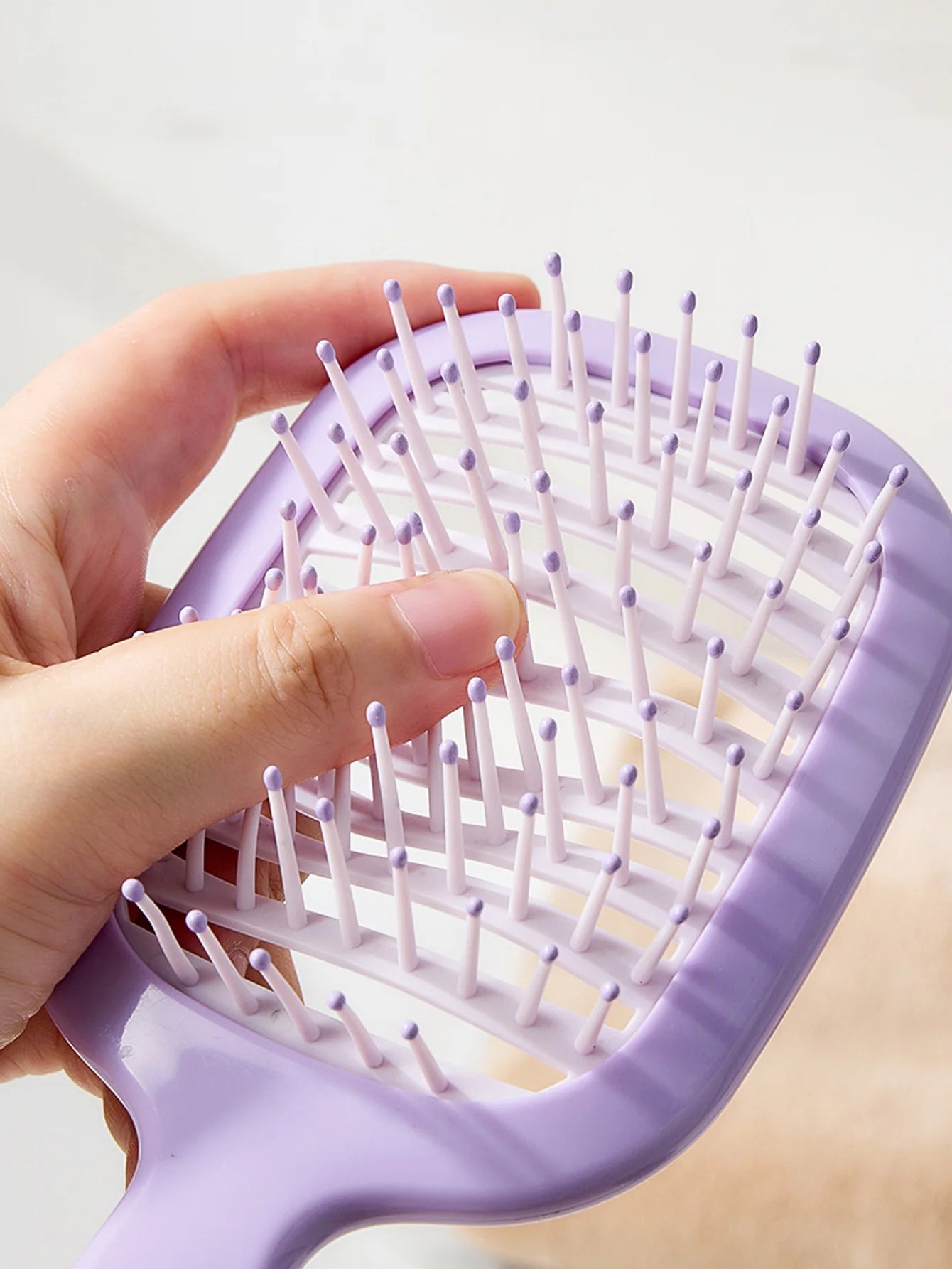 1Pcs Hollow out Air Cushion Comb Detangling Hair Brush Massage Combs Hollow Out Wet Curly Hair Brushes Barber Styling Tool Peaceful Pleasures Health and Wellness