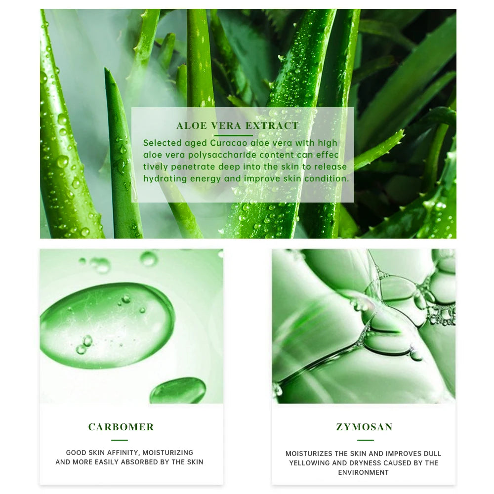 99% Aloe Vera Moisturizing Gel Refreshing Non Sticky Facial Facial Cream Wash Free Deep Nourishing Maintain Skin Face Care Skin Peaceful Pleasures Health and Wellness