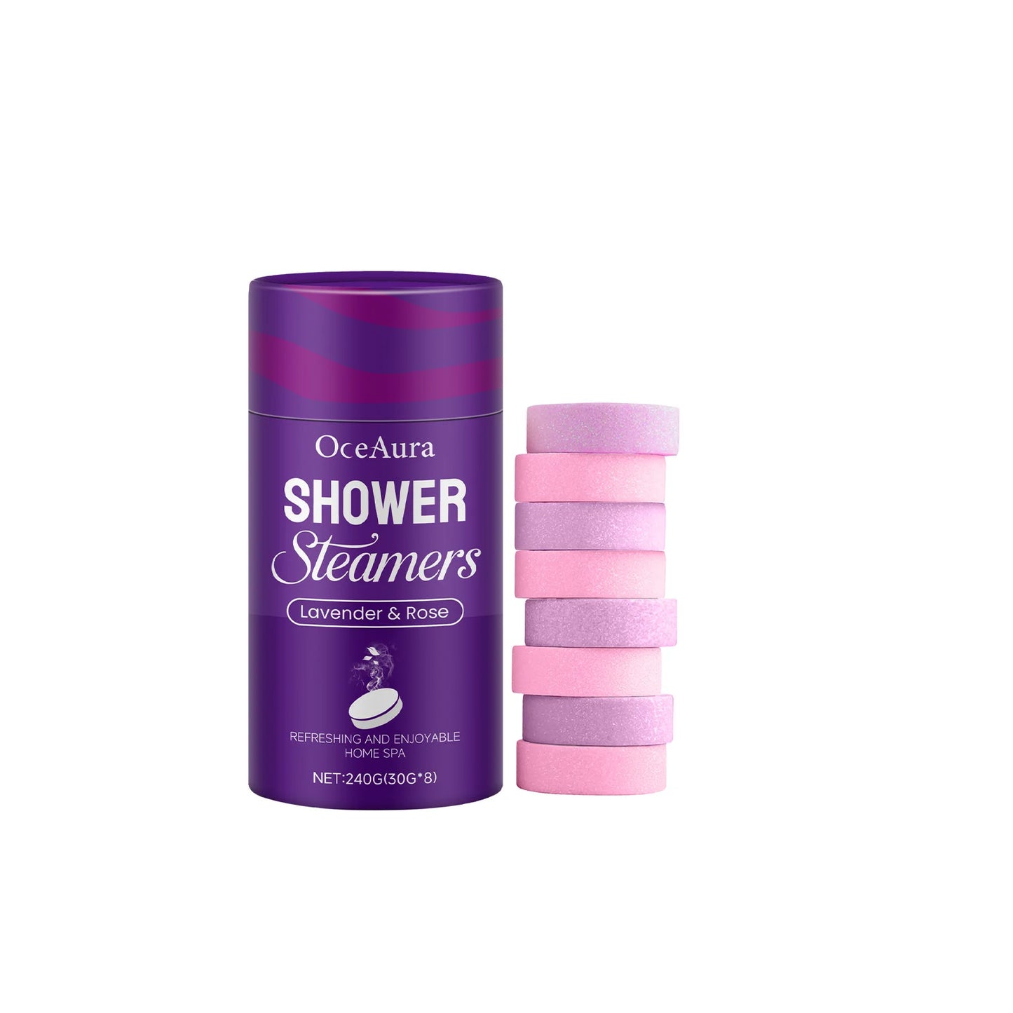 Rose & Lavender Aromatherapy Shower Steamers | Spa Bath Set