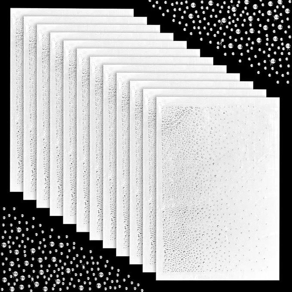 Iron-On Rhinestone Transfer Sheet | DIY Bling Fabric Decoration