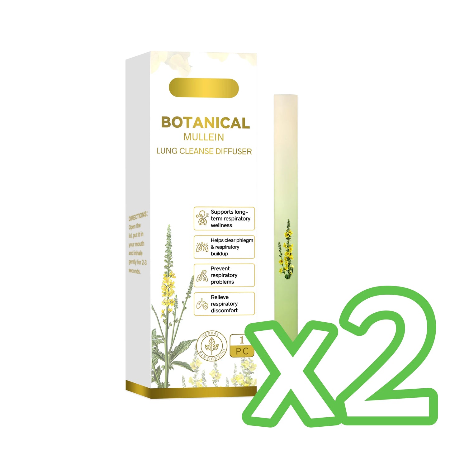 Herbal Nasal Inhaler Stick – Cooling Mint, Rosemary & Energy