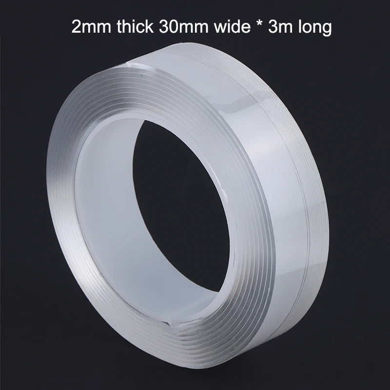 Kitchen Bathroom Nano Tape Super Strong Double Sided Tape Extra Strong Adhesive Non-slip Tape Waterproof Transparent Tape Peaceful Pleasures Health and Wellness B6