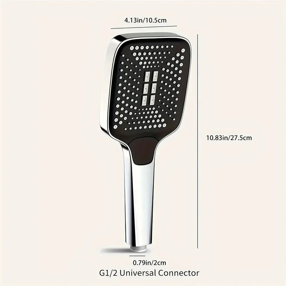 3-Mode High Pressure Handheld Shower Head | Water-Saving