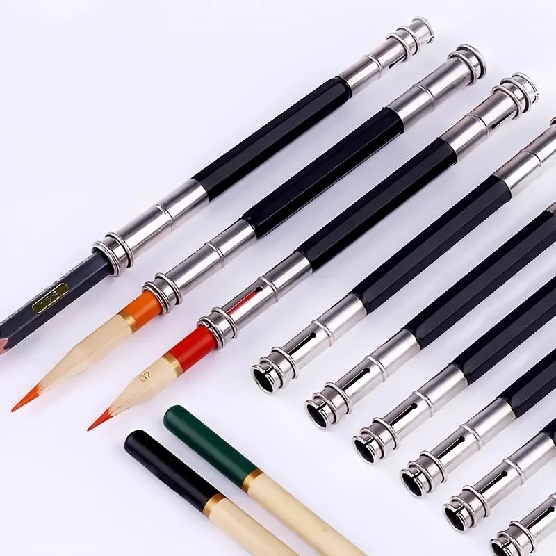 Adjustable Metal Pencil Extender Suitable Artists Use Schools Offices