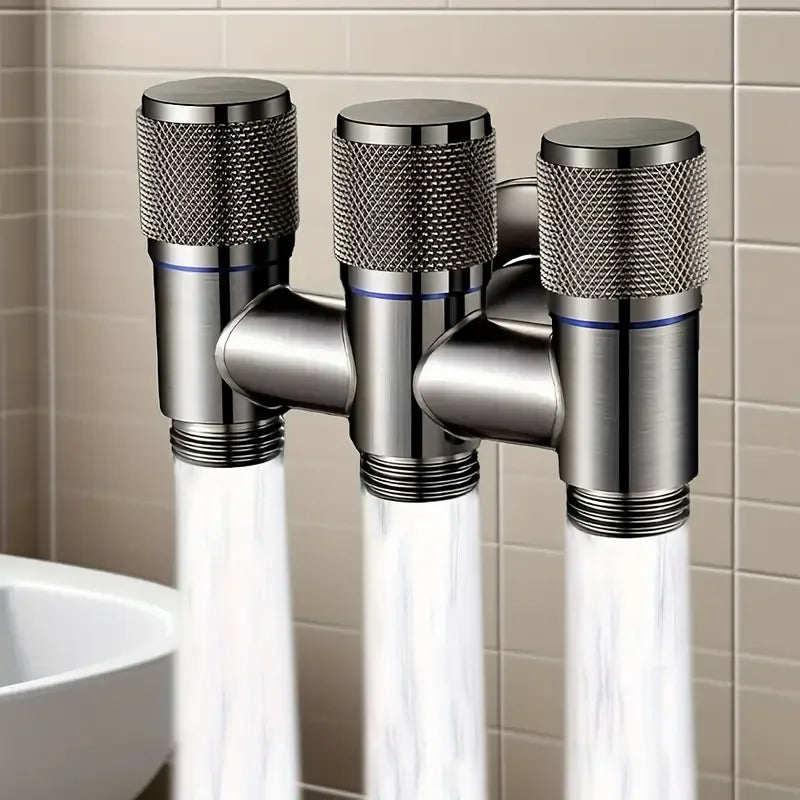 3-Way Diversion Valve Wall Faucet – 1 Inlet, 3 Outlets | YANKE