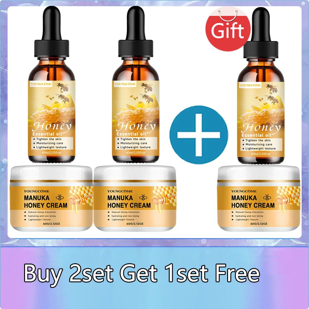 Organic Honey Essential Oil Set – Undiluted, Vegan & Moisturizing