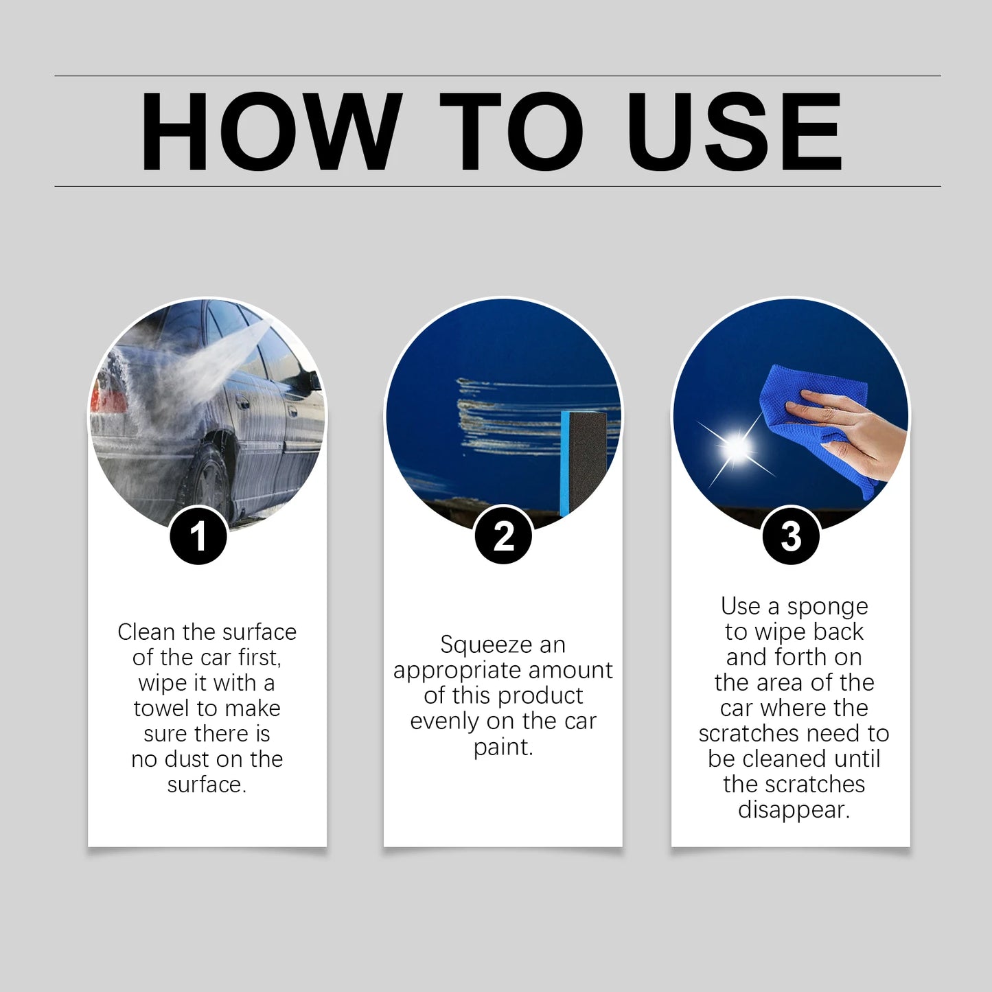 Homonth Car Scratch Repair Cream – Polish & Swirl Remover