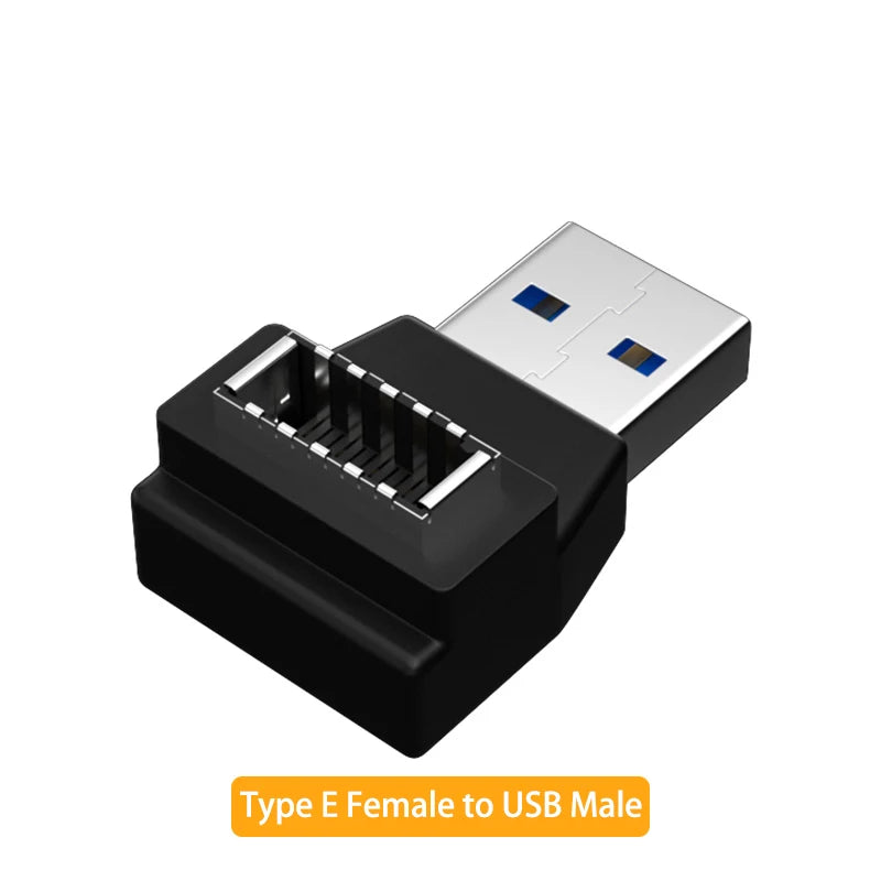 USB 3.1 Type E to USB-C Front Panel Header Adapter Cable