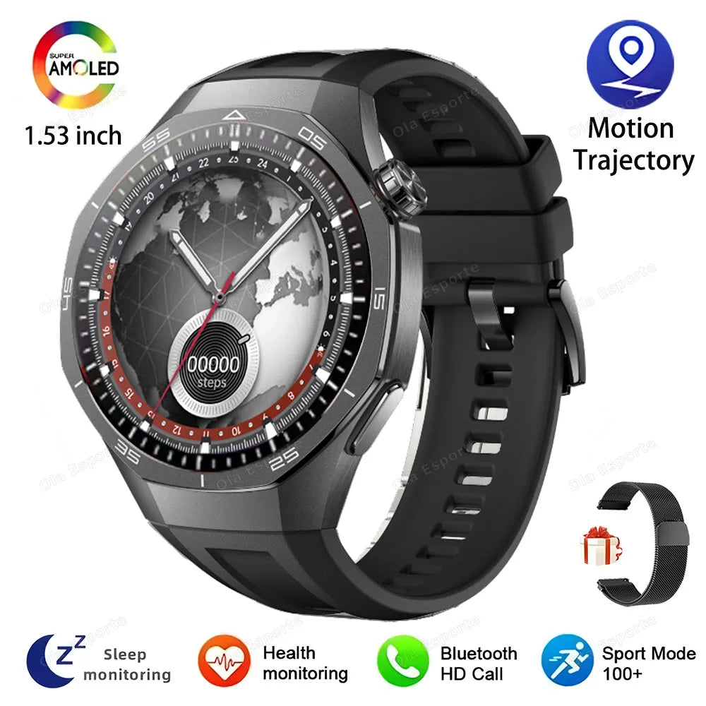 Ola Esporte Men's Smartwatch – Bluetooth Call, ECG & AMOLED