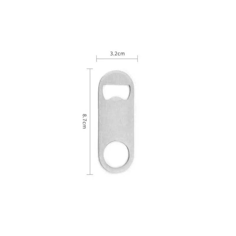 Mini Stainless Steel Flat Bottle Opener – Pocket Beer Cap Bottle Opener Peaceful Pleasures Health and Wellness S