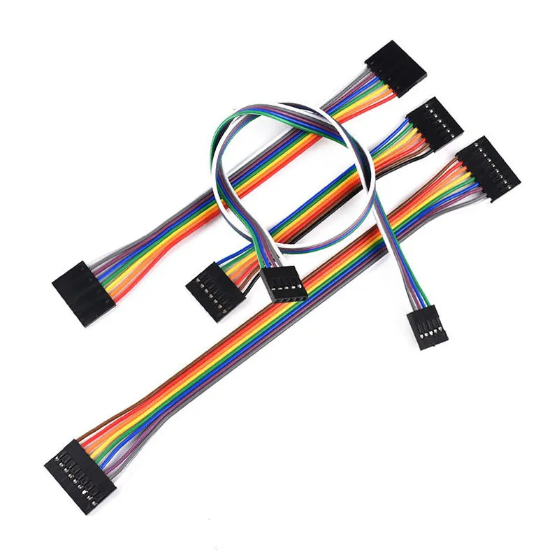 10PCS 2.54MM Jumper Wire Dupont Line Female To Female 1P/2P/3P/4P/5P/6P/7P/8P/9P/10P 10cm/20cm/30cm Length 26AWG Peaceful Pleasures Health and Wellness