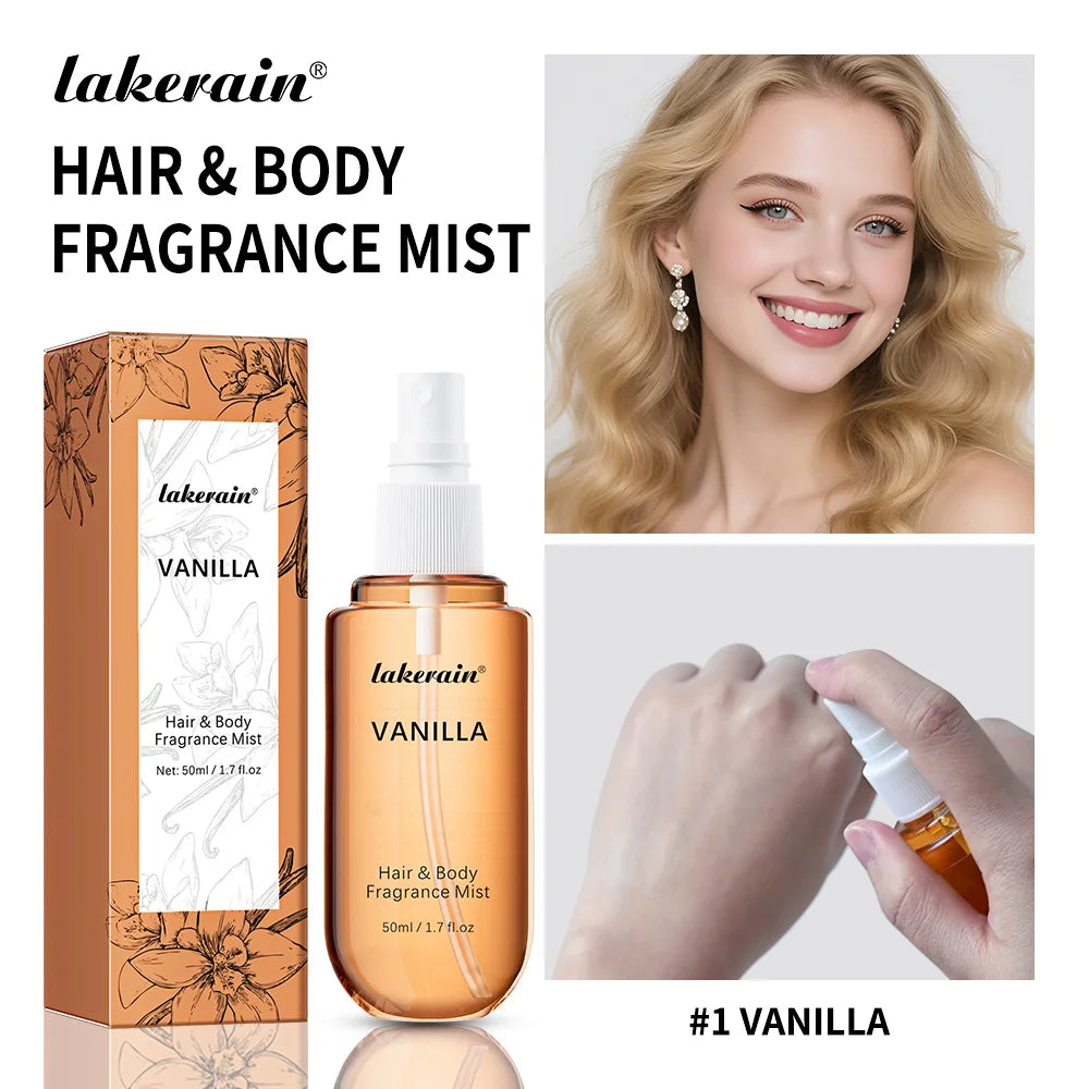 Vanilla Rose Hair & Body Fragrance Mist – 2 Pcs Travel Size