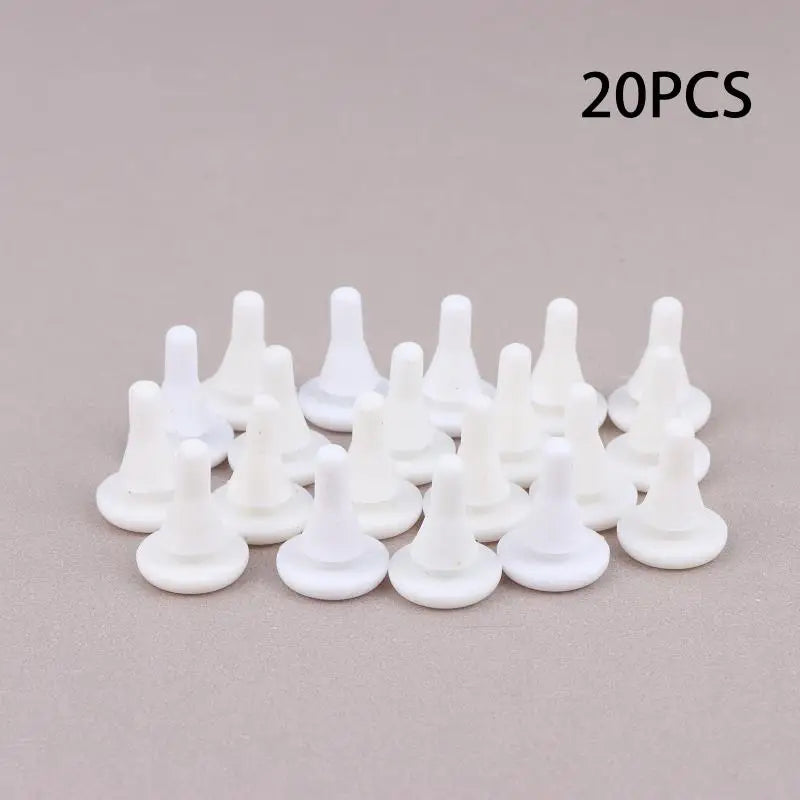 3Colors 20PCS Elevator Hall Door Anti-collision Nails Beans/anti-collision Rubber Pads/Shock Absorption Beans/Opening 5-6mm Peaceful Pleasures Health and Wellness White