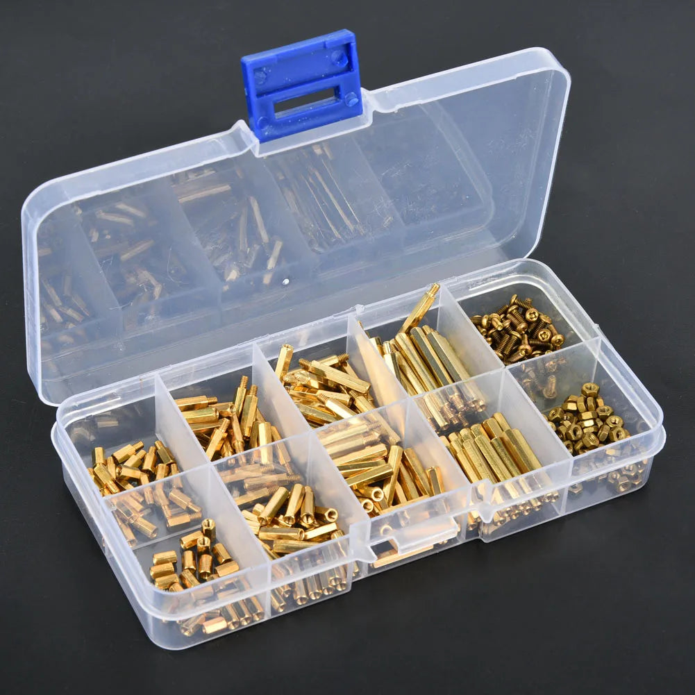 Standoff Assortment Kit Tough Practical Strong Brass Standoff Convinient M2 with a Box for Industry for Home Peaceful Pleasures Health and Wellness