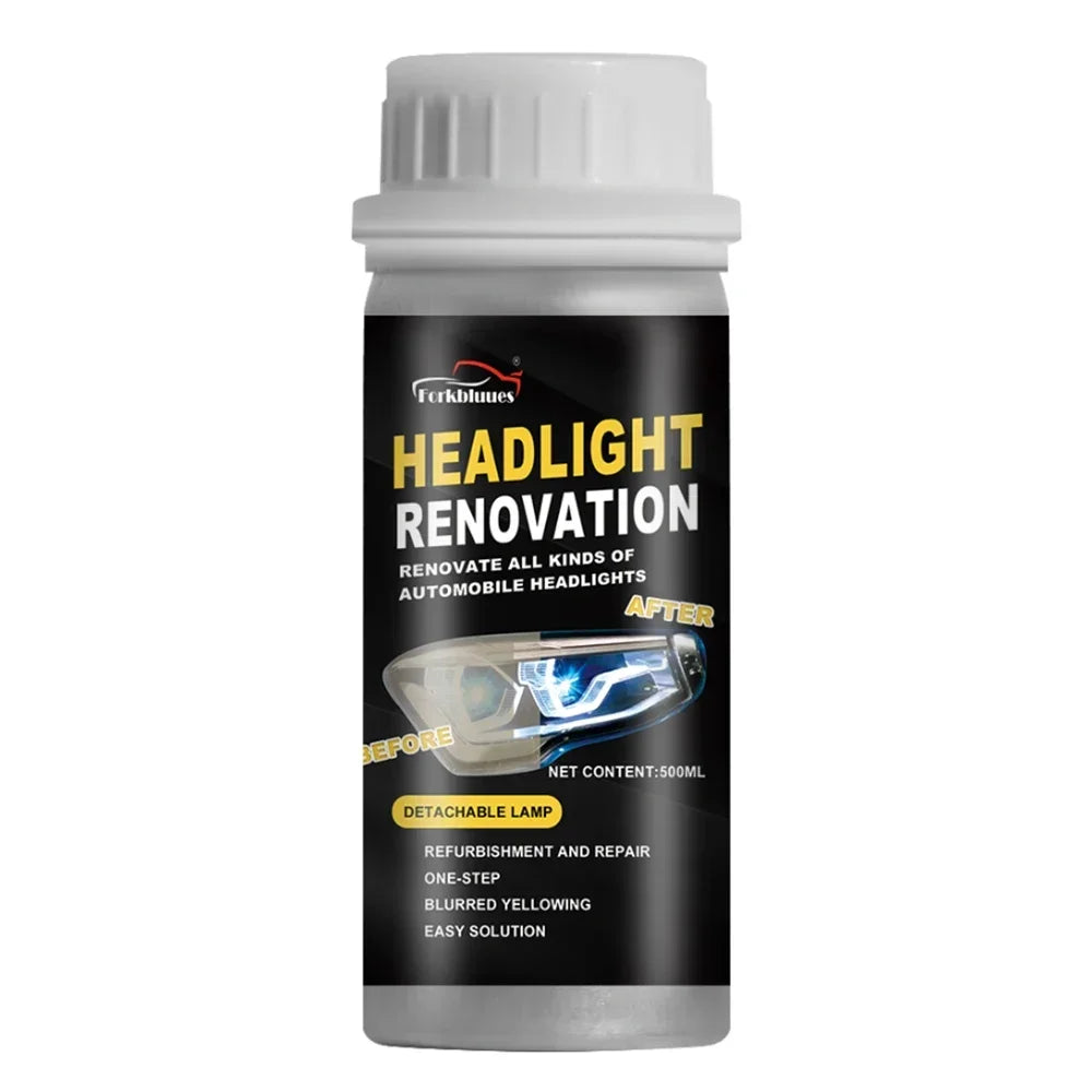 800ml Headlights Liquid Polymer Headlight Chemical Polish Repair Fluid Refurbishment Scratch Repair Polishing for Motorcycle Peaceful Pleasures Health and Wellness 200ml
