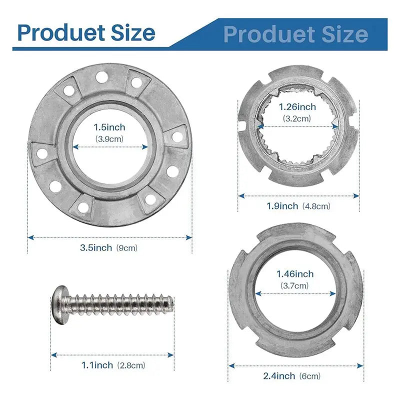A36T-5X W10324651 Washer Basket Drive Hub Kit -W10291416, W10291417, PS2581262 - Durable Repair For Quiet Peaceful Pleasures Health and Wellness