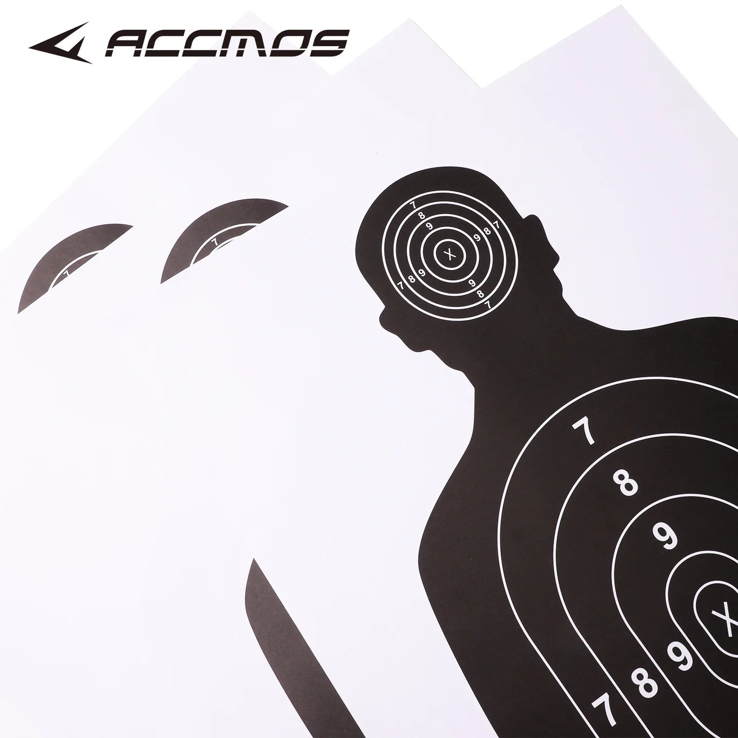 Archery Target Paper Black Silhouette Human Body Shape Darts Catapult