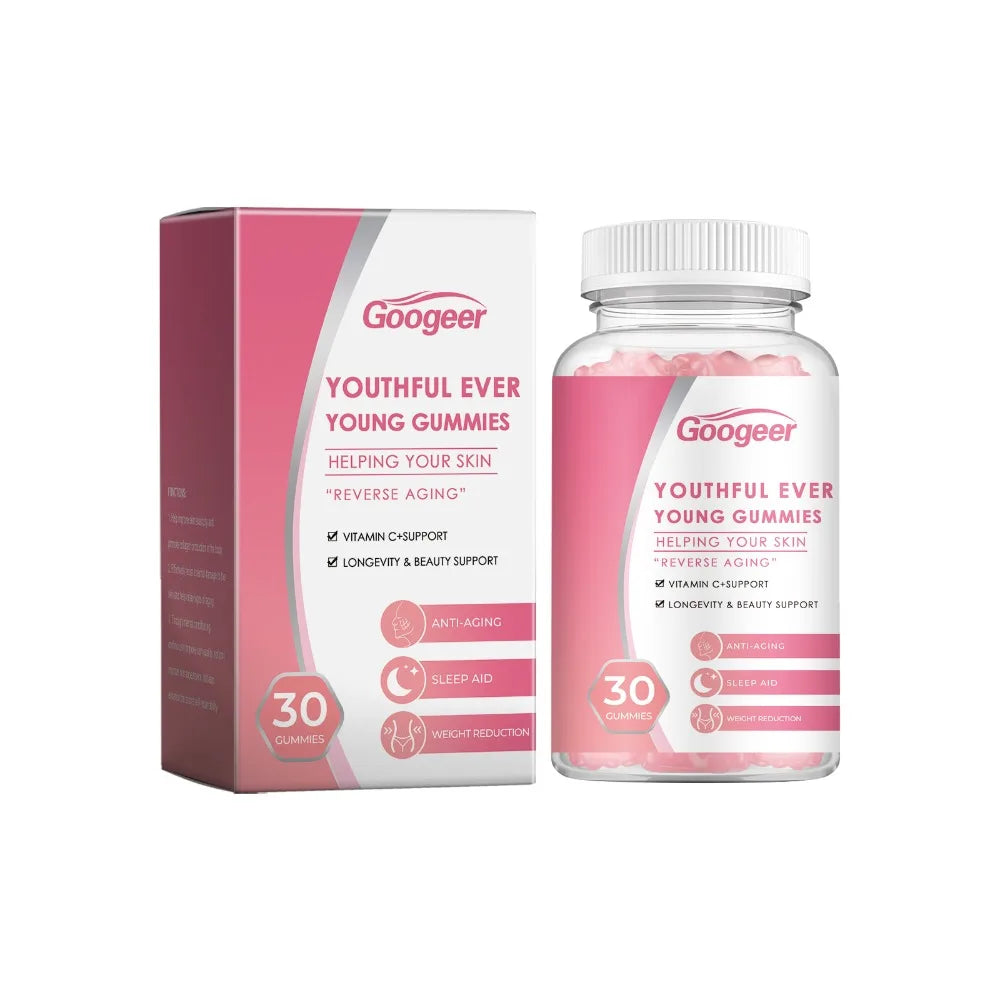 Googeer Collagen Gummies 30ct | Vitamin C & Skin Elasticity