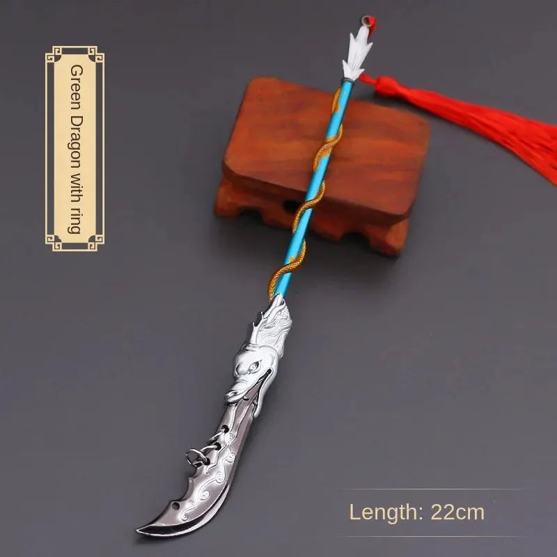 22cm Tiger Head Spear Miniature | Ancient Weapon Replica Model