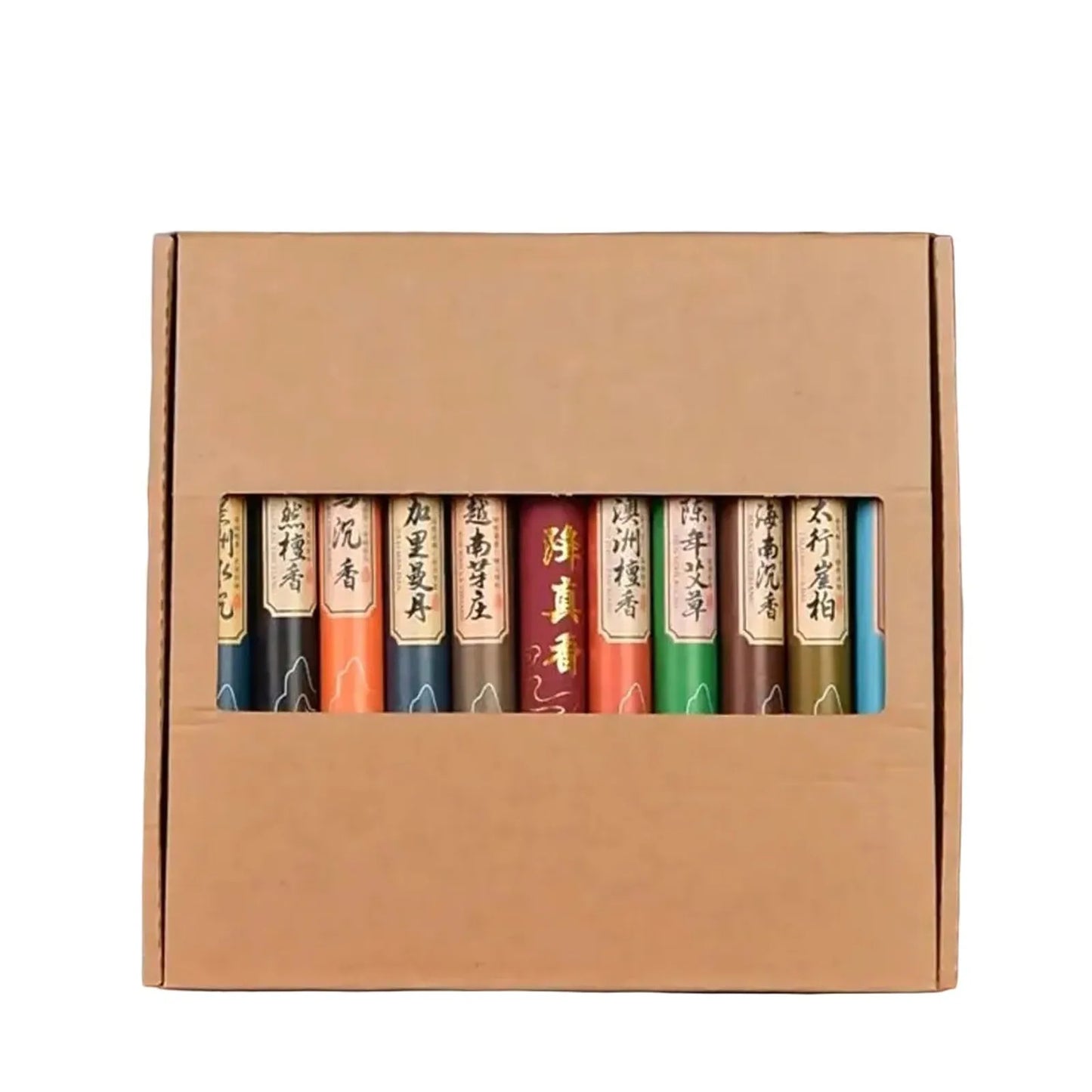 Natural Aromatherapy Gift Box – 11 Scents, Incense & Diffuser