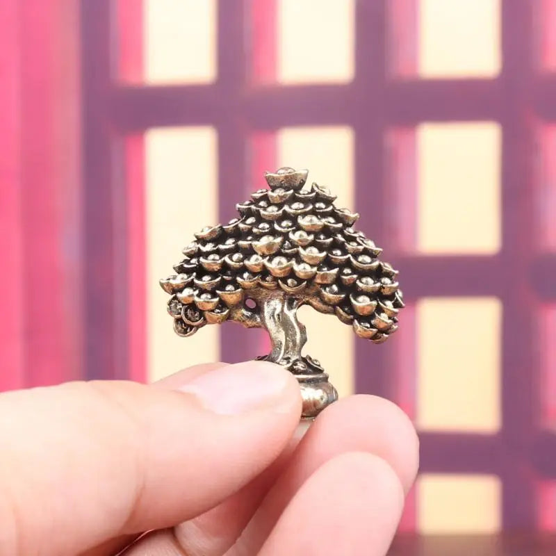 Feng Shui Brass Money Tree Sculpture | Prosperity Home Decor
