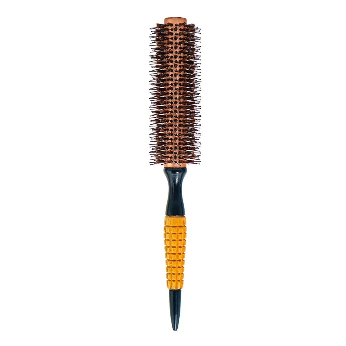 Boar Bristle Round Brush – Wood Handle Anti-Static Hair Comb