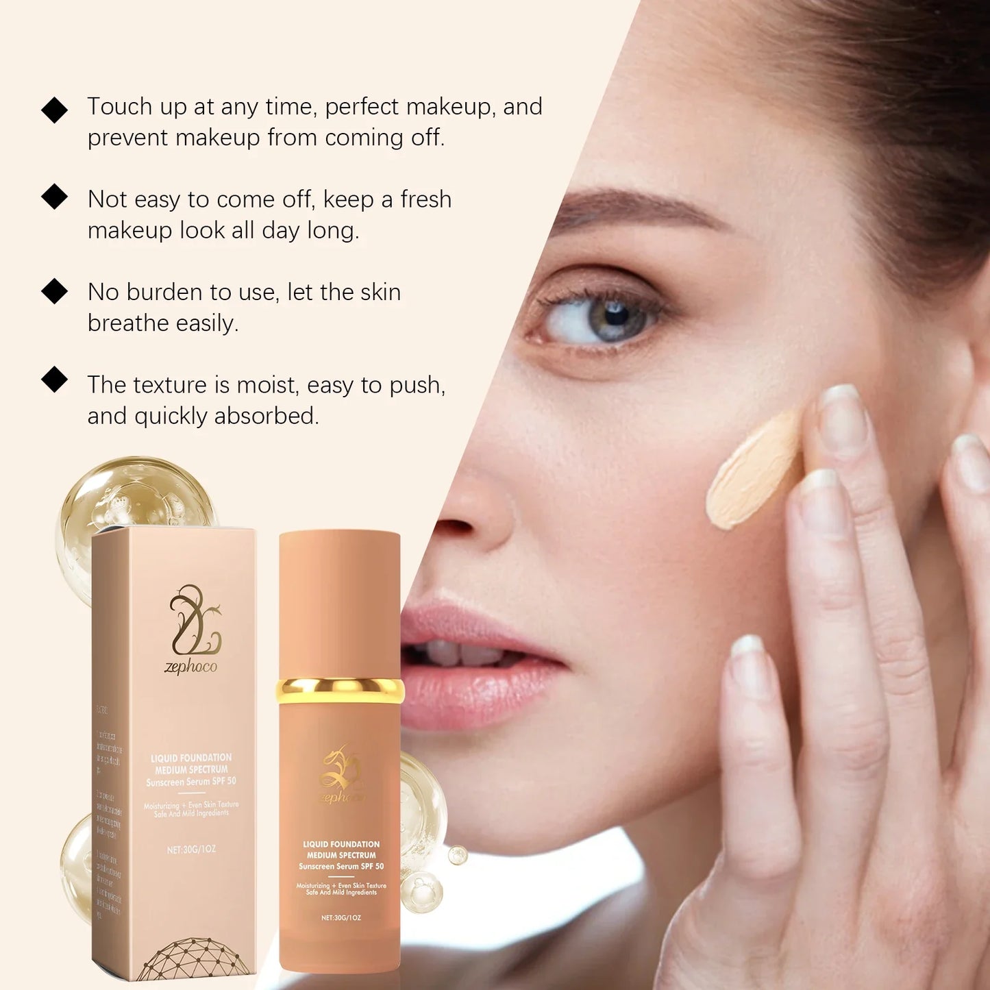 Moisturizing Liquid Foundation – Radiant, Matte & Long-Lasting