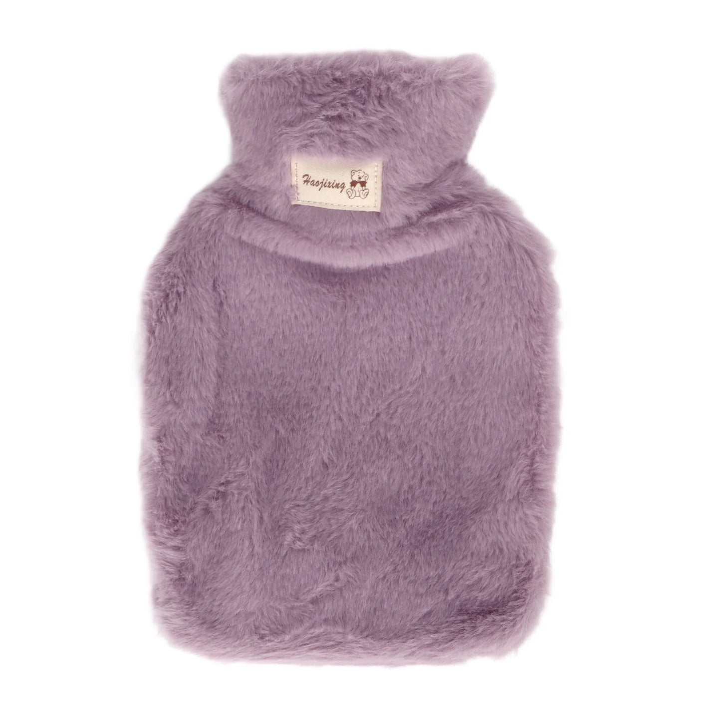 Warm Water Bottle Plush Hot Water Bottle Wide Mouth 1000ml Large Threaded Stopper Anti Slip Texture PVC Inner Liner for School Peaceful Pleasures Health and Wellness