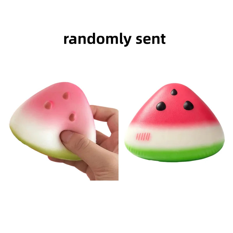1 3 Squishy Watermelon Fidget Toy Anti-stress Slow Rising Fruit Pinch