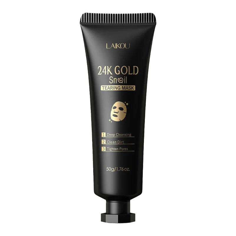 LAIKOU 24K Gold Snail Peel-Off Mask – Deep Clean & Blackheads