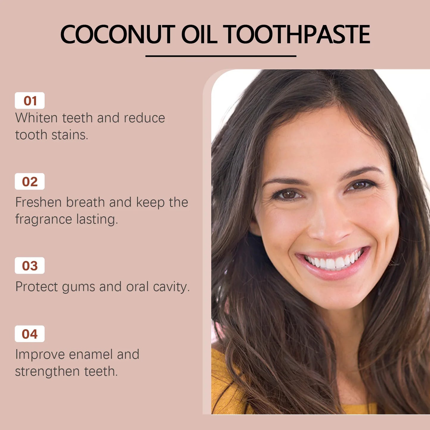Coconut Oil Whitening Toothpaste – Stain & Tartar Care | Oralhoe