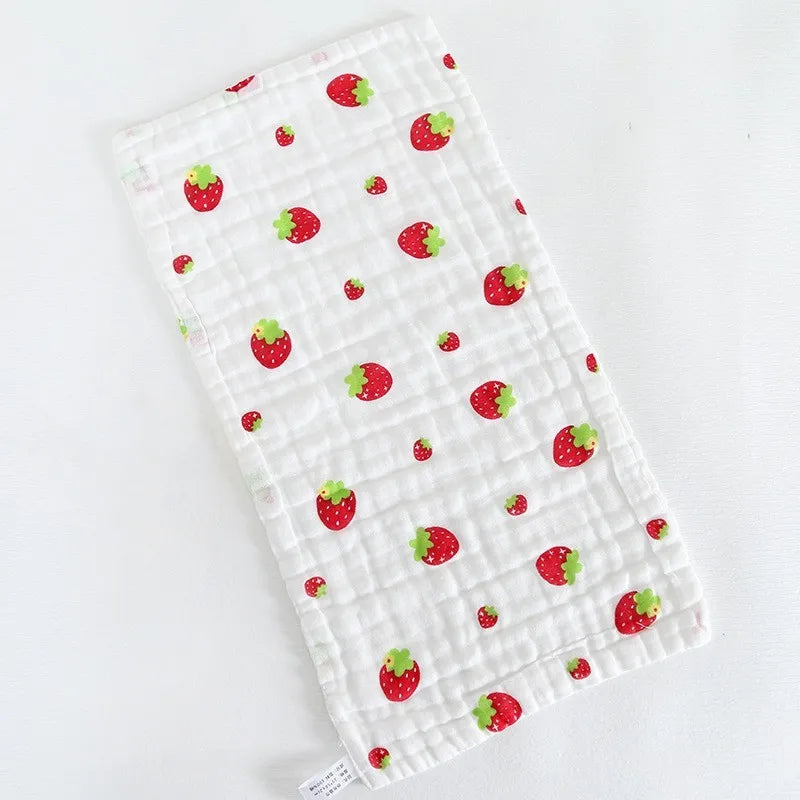 Baby 6-Layer Gauze Cotton Face Towel | Cartoon Handkerchief
