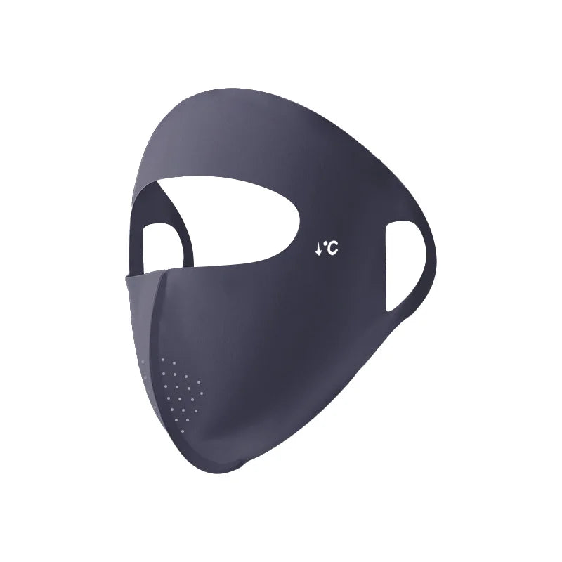 UPF50+ Full Face Sun Mask Ice Cooling Breathable Facekini