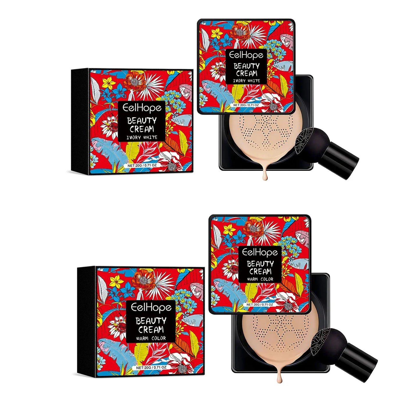 Eelhope Mushroom CC Cream – Waterproof, Oil Control Foundation