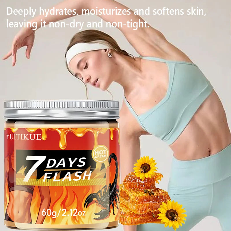 Yuitikue 7 Days Flash Hot Cream, 60g Advanced Hot Massage Cream for Hydrating, Moisturizing & Firming Body Care Peaceful Pleasures Health and Wellness