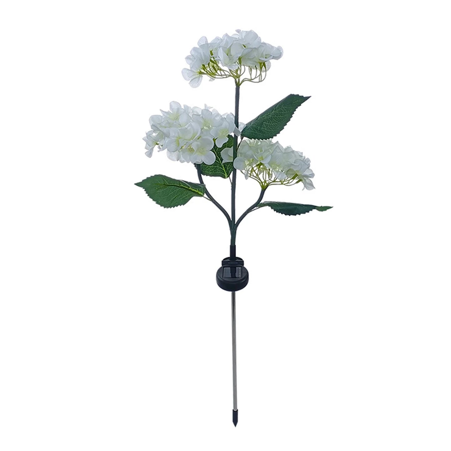 Solar Fairy Hydrangea Lights 10H Lighting Time Garden Lights Outdoor for Garden Pathway Patio Backyard Landscape Decor Peaceful Pleasures Health and Wellness White