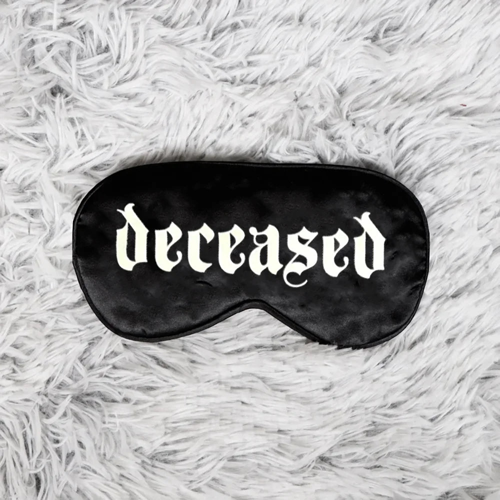 Spooky Goth Silk Eye Mask | Halloween Sleep & Party Gift