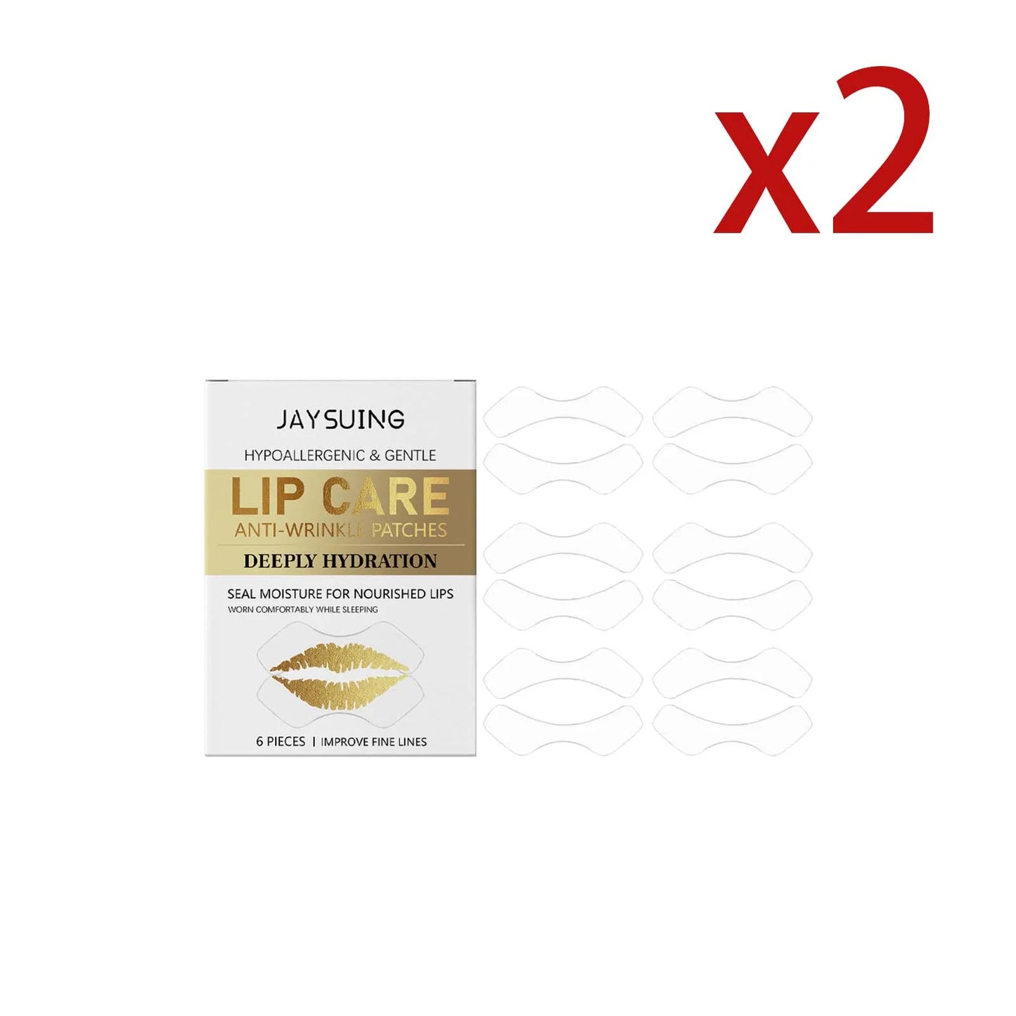 Hyaluronic Acid Lip Mask Patches – Hydrating Lip Care (6 Pack)