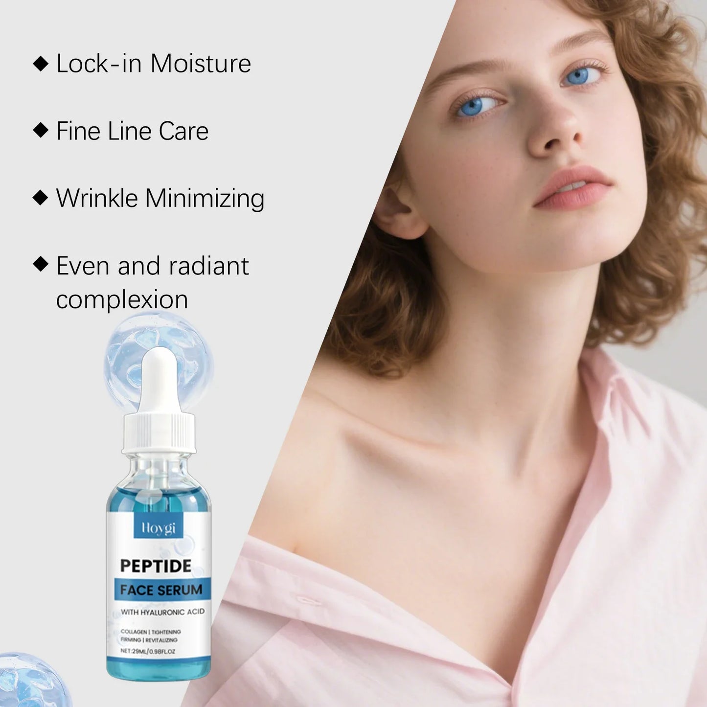Copper Peptide Hydrating Face Serum – Moisturizing Essence