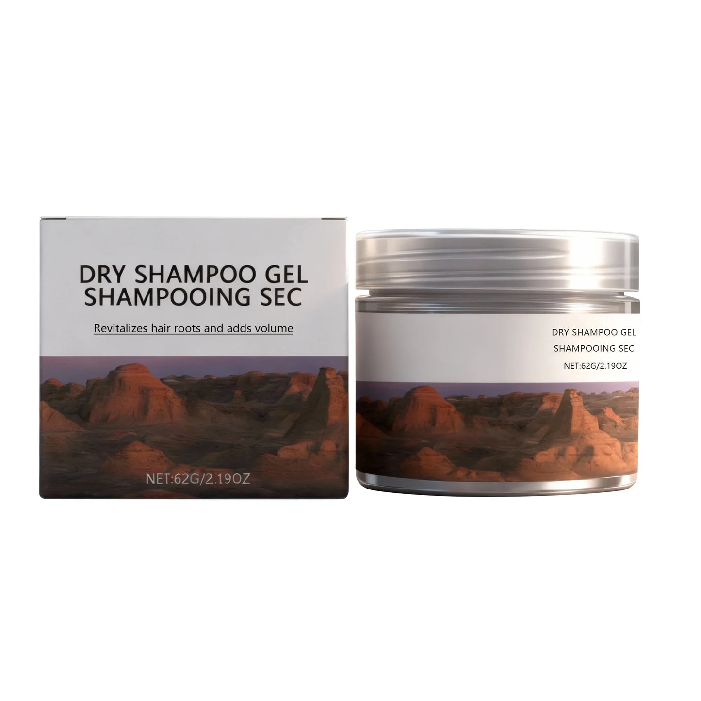 Coconut Oil Dry Shampoo Gel – No-Rinse Volume Boost 62g