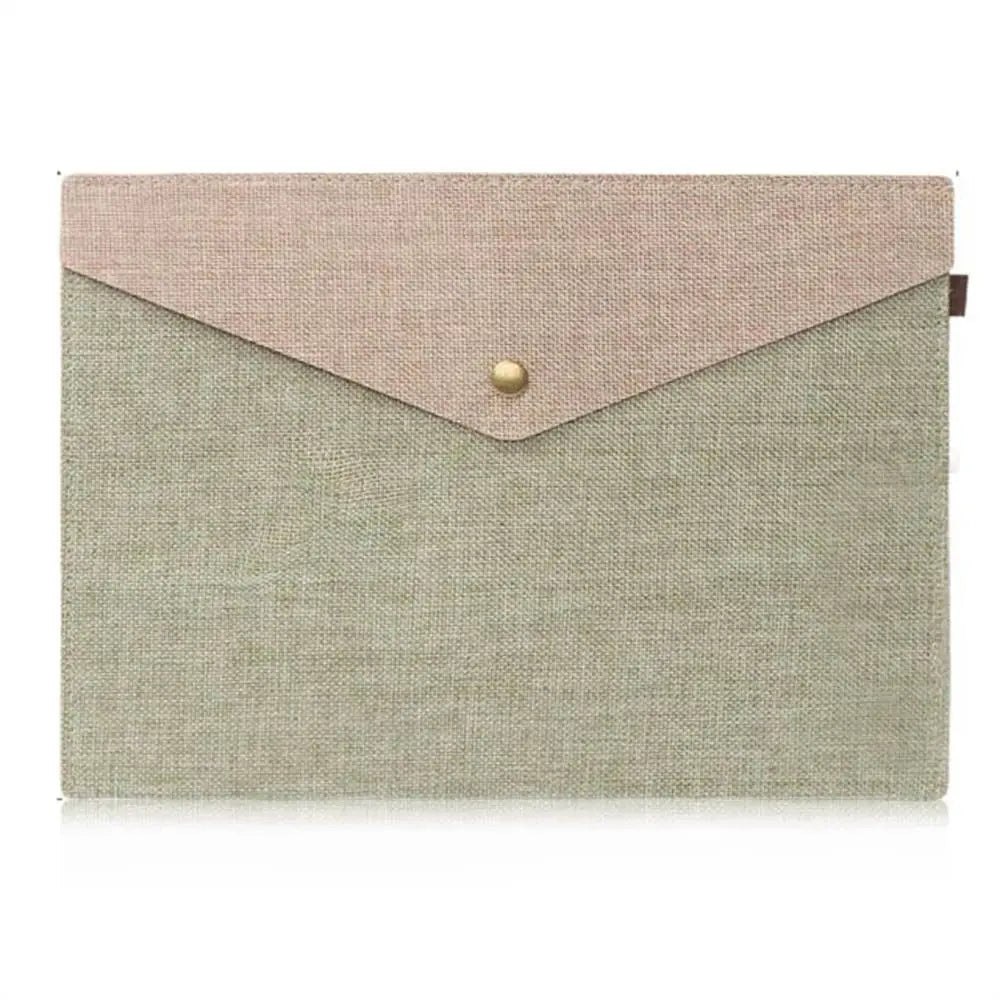 Linen Canvas File Folder Organizer Bag – Home & School