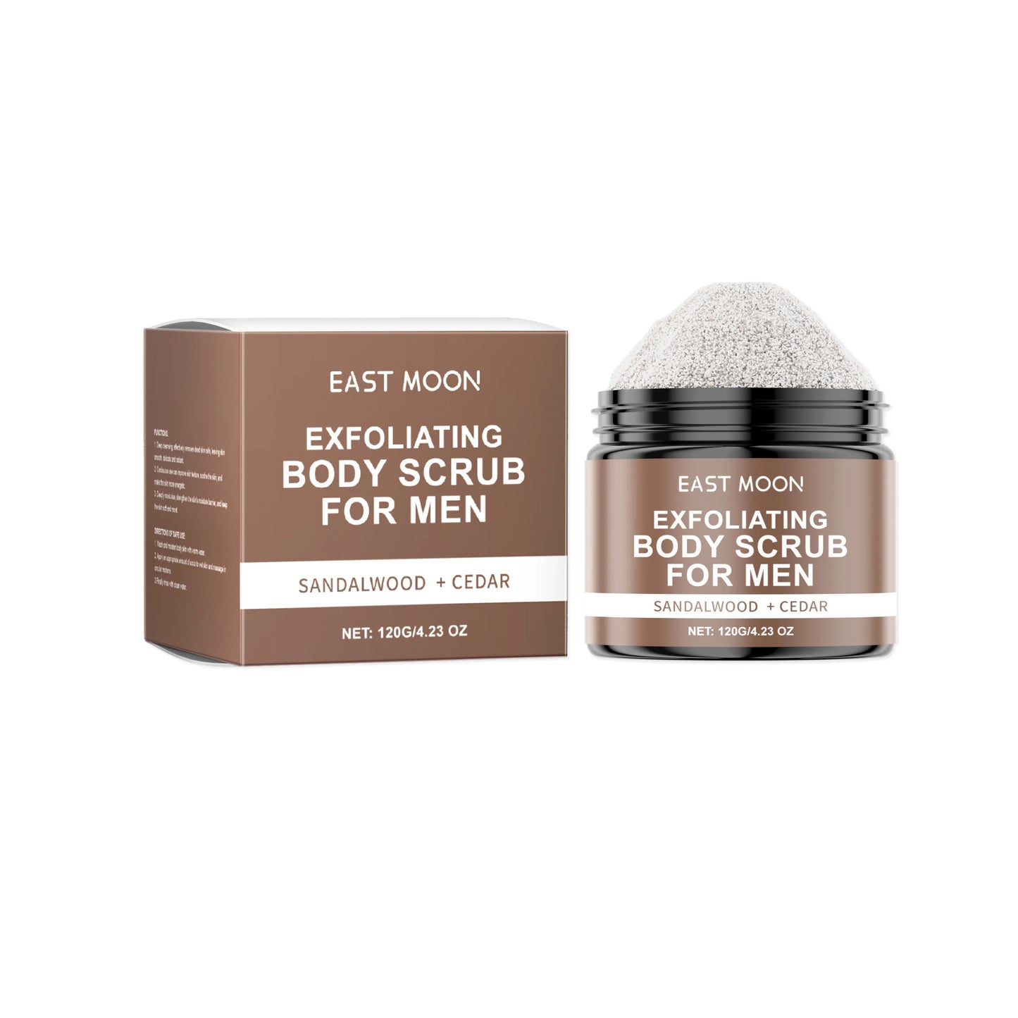 Caramel Sea Salt Body Scrub for Men – Vitamin C Deep Cleanse