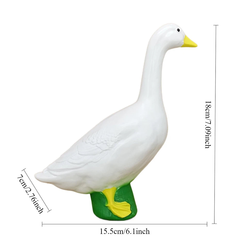 Large White Goose Statue | Resin Garden & Home Decor Sculpture