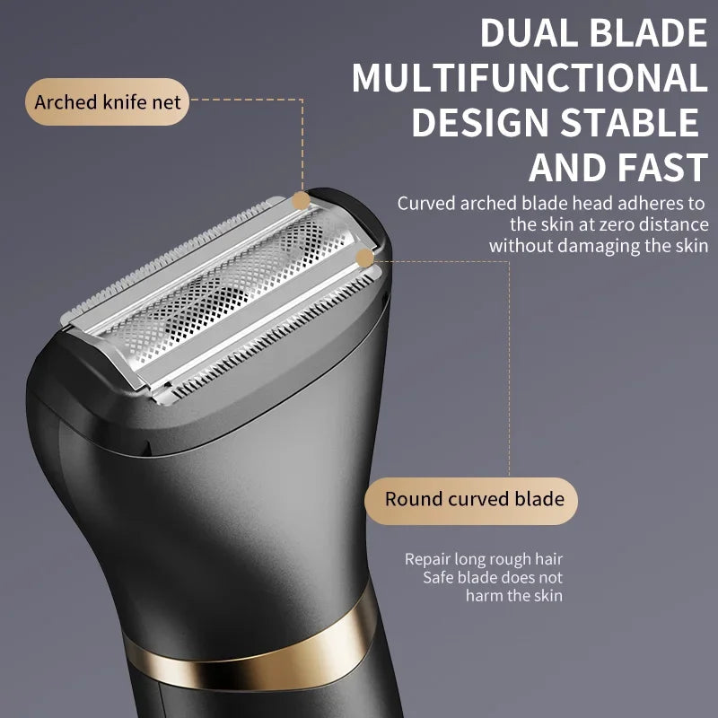 Men's 3-in-1 Beard, Nose & Eyebrow Trimmer | USB-C Charging
