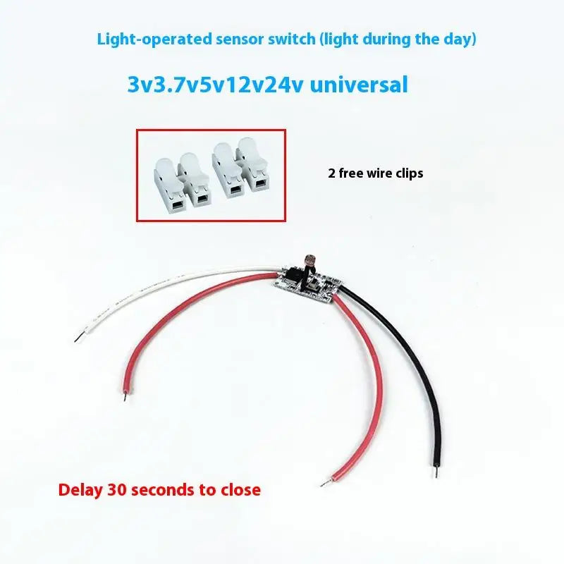 DC 3.7V–24V 5A Photocell Light Sensor Switch | Auto On/Off